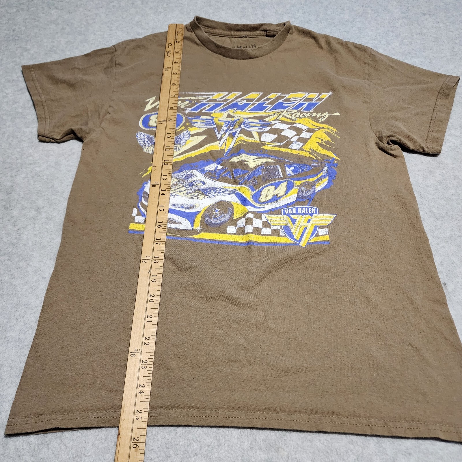 Van Halen Racing Brown Graphic T Shirt Mens Size Medium Nascar Rock 80s gallery