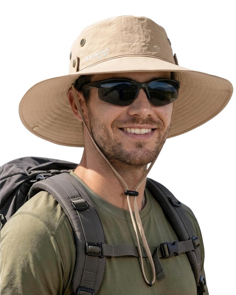 Sun Hat UPF 80+ Foldable Wide Brim Outdoor Hiking Beach Summer Hat for Travel