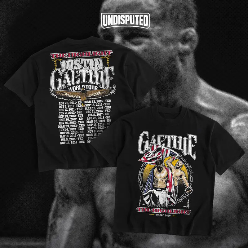 Justin Gaethje Heavy Cotton Shirt UFC Shirt The Highlight Tshirt gallery