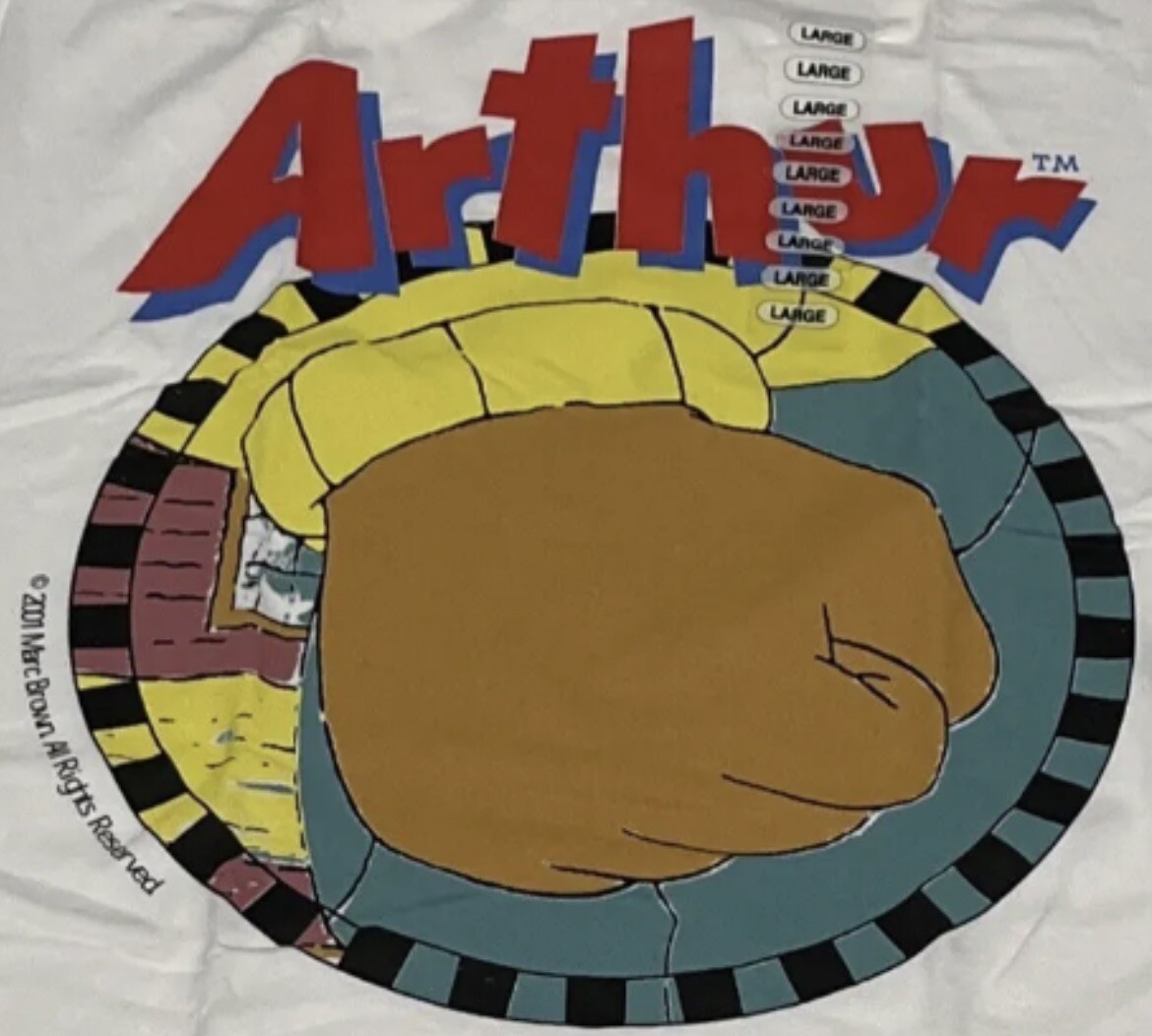 PBS Arthur TV Show T-shirt Large New With Tags Classic 90’s Cartoons Graphic T gallery