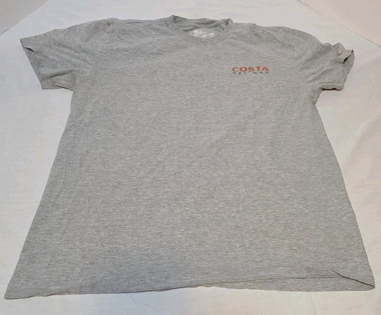 Costa Del Mar Men’s Gray Graphic Logo Crew Neck Short Sleeve T-Shirt Size L gallery