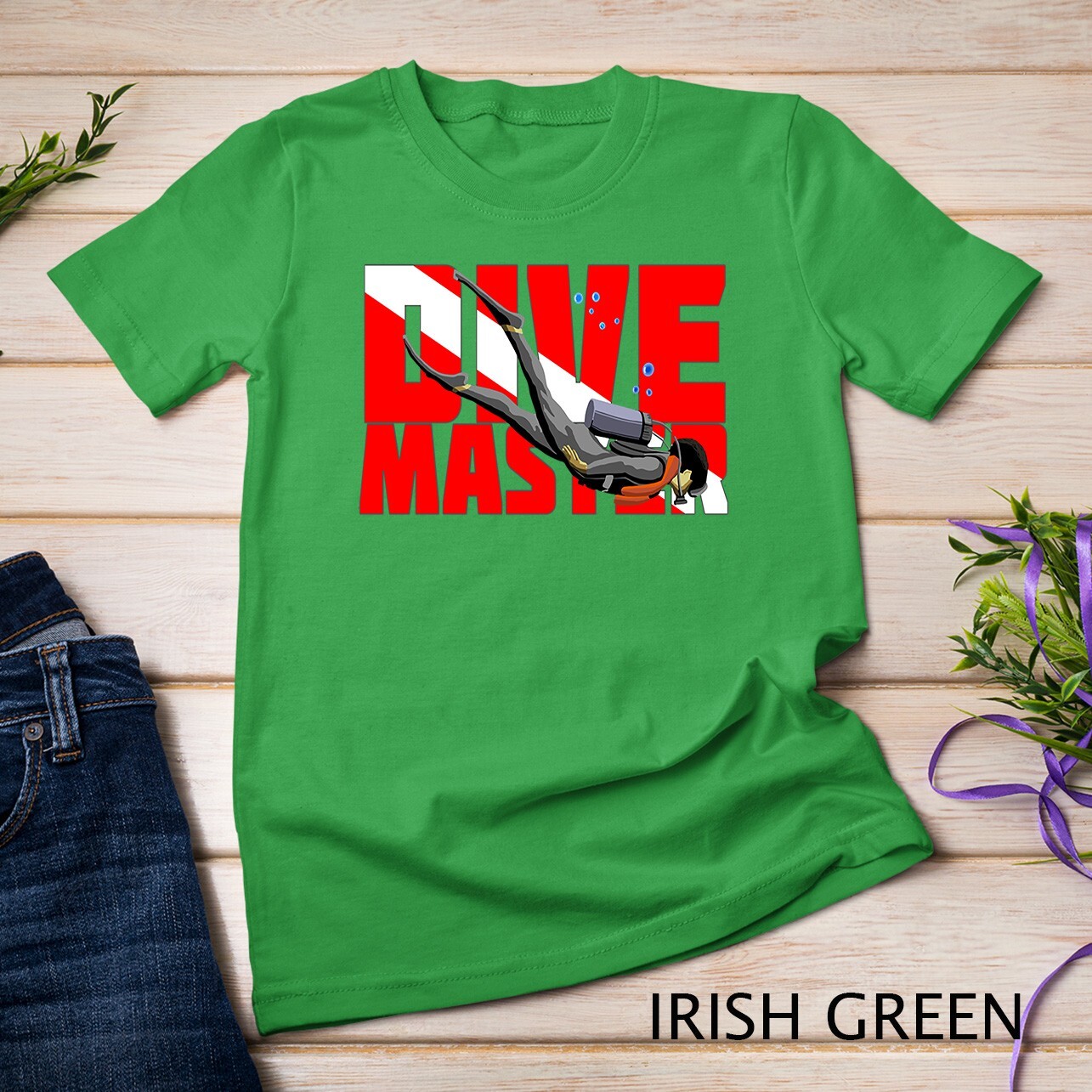 Dive Flag Dive Master Unisex T-shirt gallery