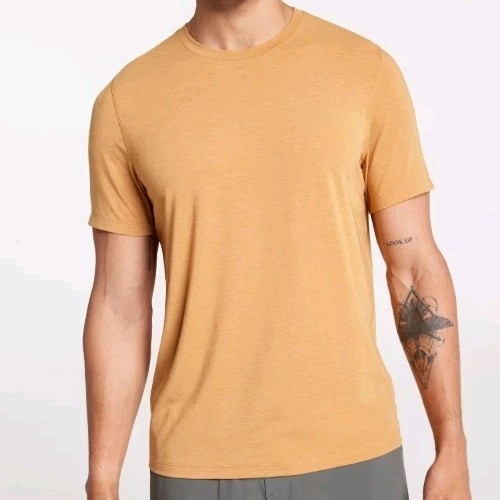 VRST Men’s Icon Tshirt. Palomino Gold Heather. Size Large