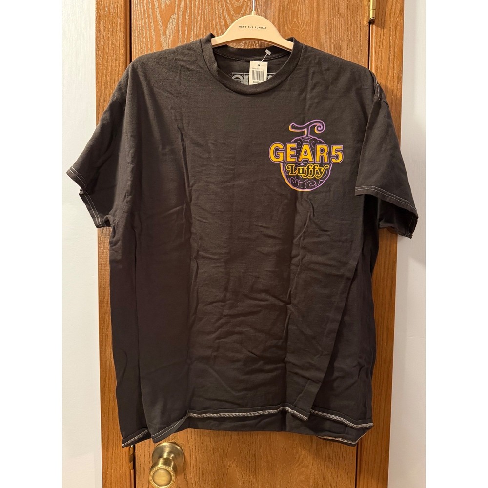 One Piece Ripple Junction Gear 5 Luffy Shirt Mens Large L Black NWT BoxLunch Tee