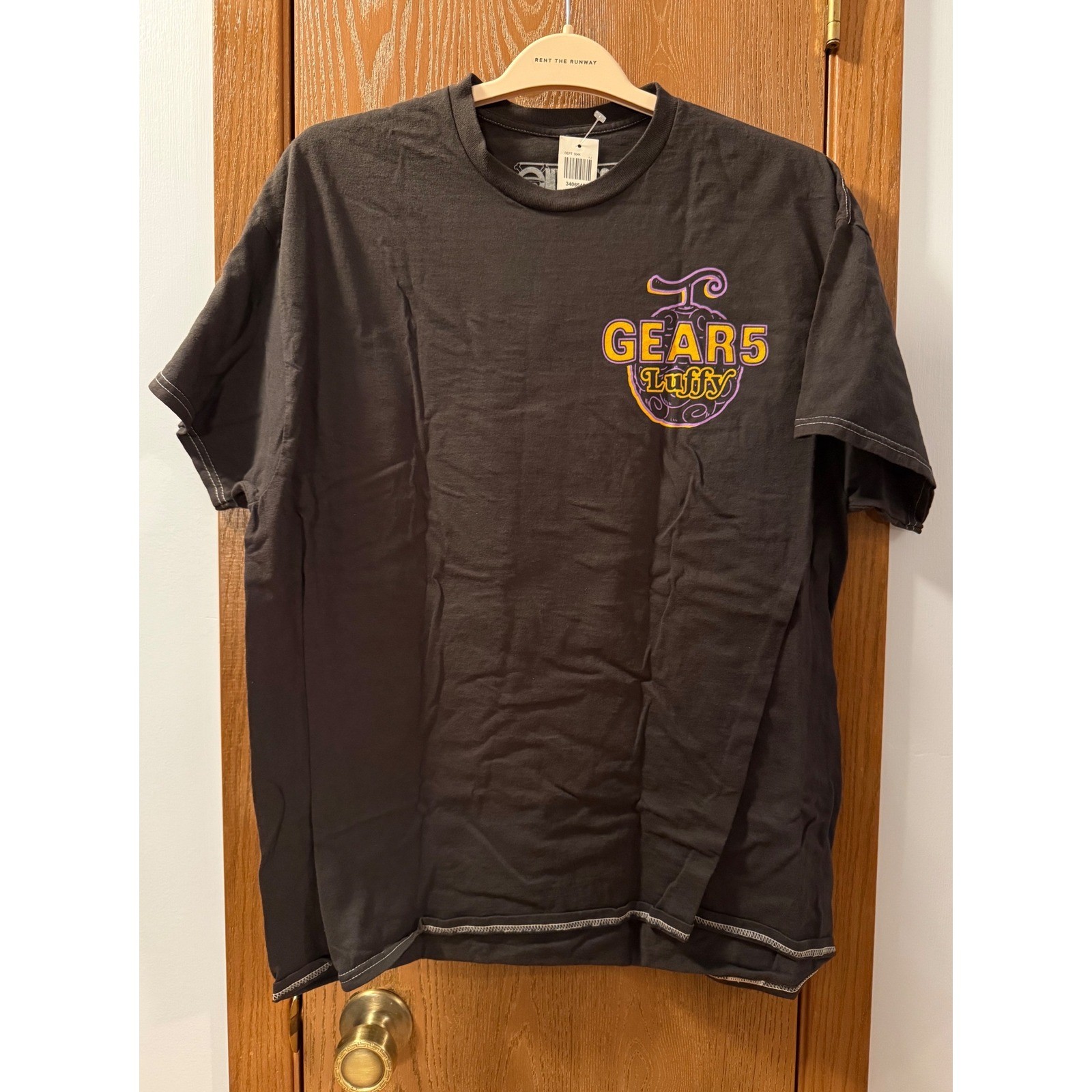 One Piece Ripple Junction Gear 5 Luffy Shirt Mens Large L Black NWT BoxLunch Tee