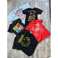 Bulk Lot 25 Graphic Band Tees Nirvana Led Zeppelin Rolling Stones Rap Rock