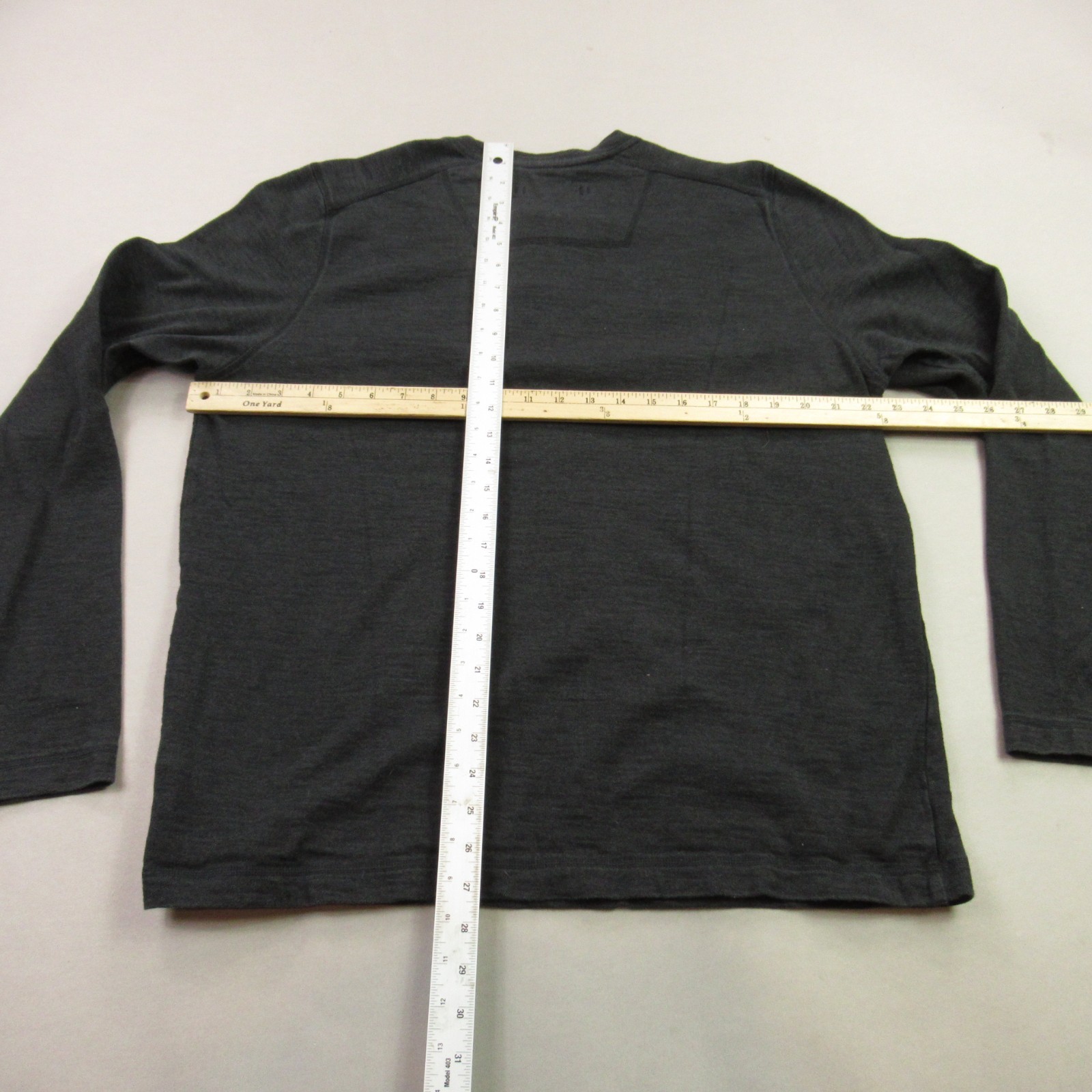 North Face Shirt Mens Large Long Sleeve Crew Neck Pullover Henley Black gallery