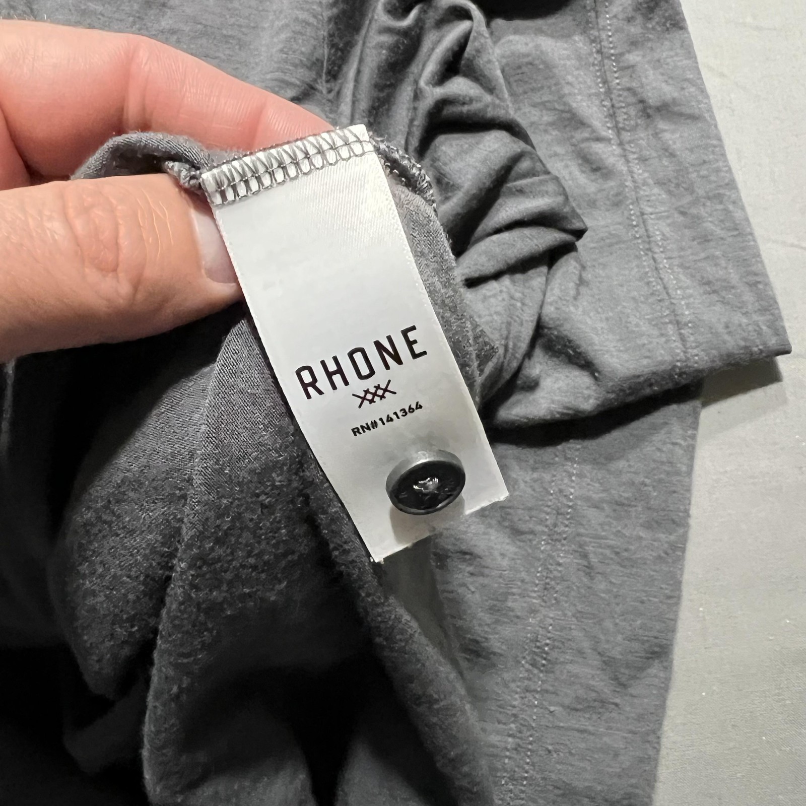 Rhone Shirt Mens Large Gray Merino Wool Long Sleeve Henley Performance Top gallery