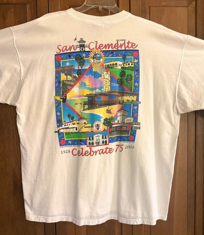 San Clemete CA – “75th Anniversary” T-shirt – 2XL