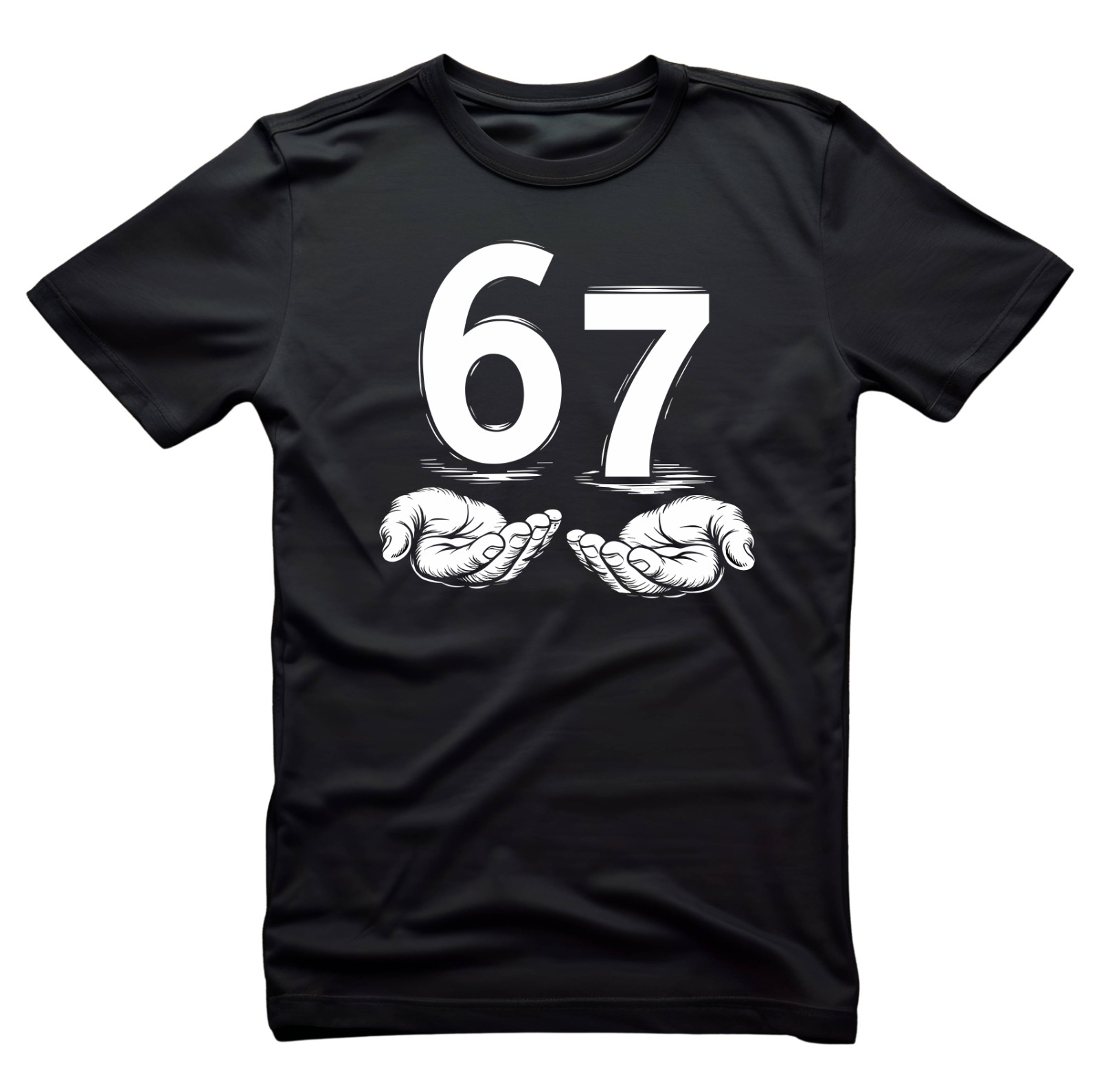 Six Seven 67 Kids Teen Boys Men 6-7 Meme Hands Funny T-Shirt, Unisex gallery