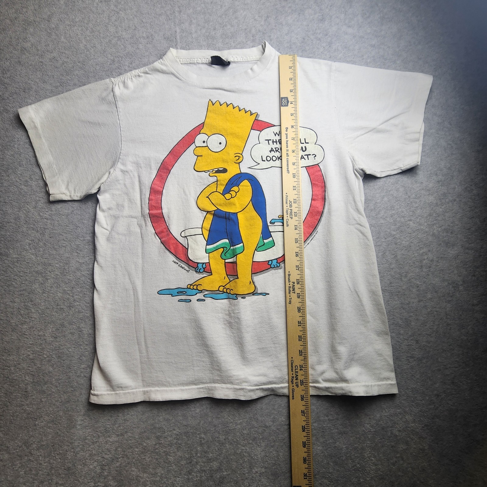 Vintage 1990 Bart Simpson "What the hell are you lookin' at?" T-Shirt L gallery