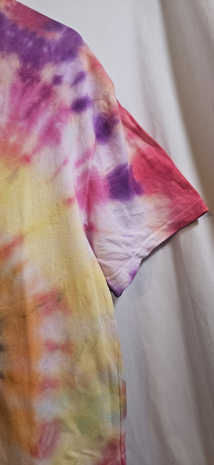Handmade Tie Dye V‑Neck T‑Shirt Men’s Size M Boho Streetwear Festival Top gallery