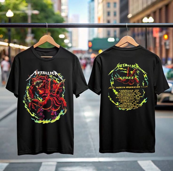 HOT! Metallica M72 North American Tour 2025 T-Shirt, Gift for Fan Metallica Band gallery