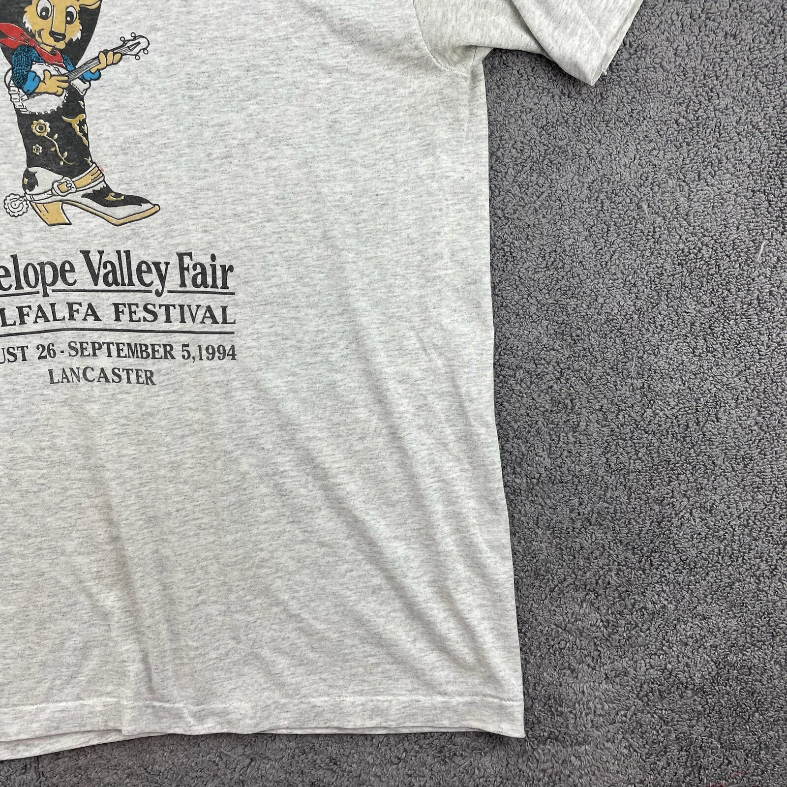 Vintage Fair T-Shirt Adult Large Cowboy Boots Country Roots Antelope Valley Mens gallery