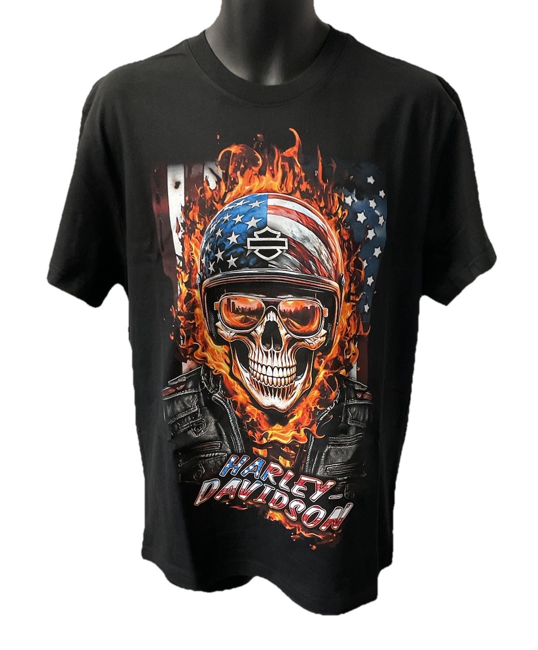 Harley Davidson Men's Star Spangled Short Sleeve T-Shirt Black 3003002 gallery