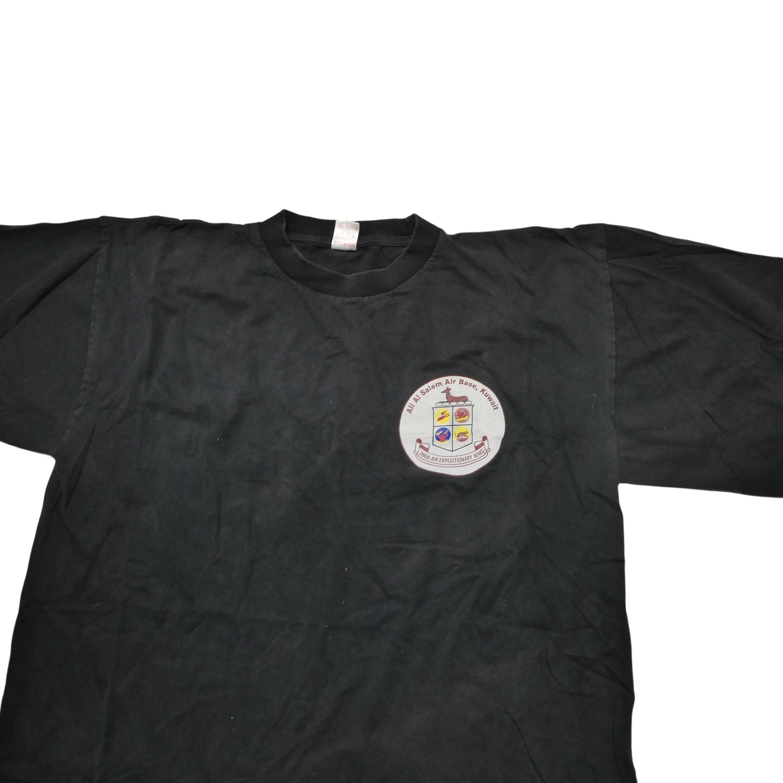 Ali Al Salem Air Base Kuwait Shirt Mens Large Black 386th Wing Military Tee Top gallery
