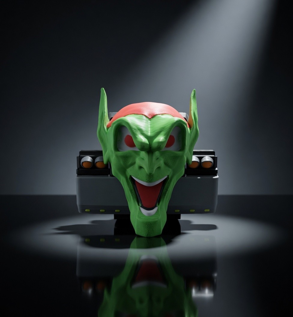 Maximum Overdrive Green Goblin Head 3D Printed Prop Replica Display