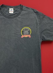 Vintage Glock Tee This Is My Glock There Are Many Like It Gunny Graphic FADED LG