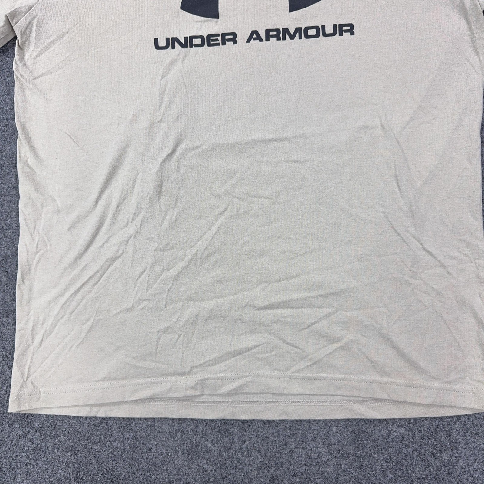 Under Armour Shirt Mens Large White Big Logo HeatGear Tee Tagless Athletic gallery