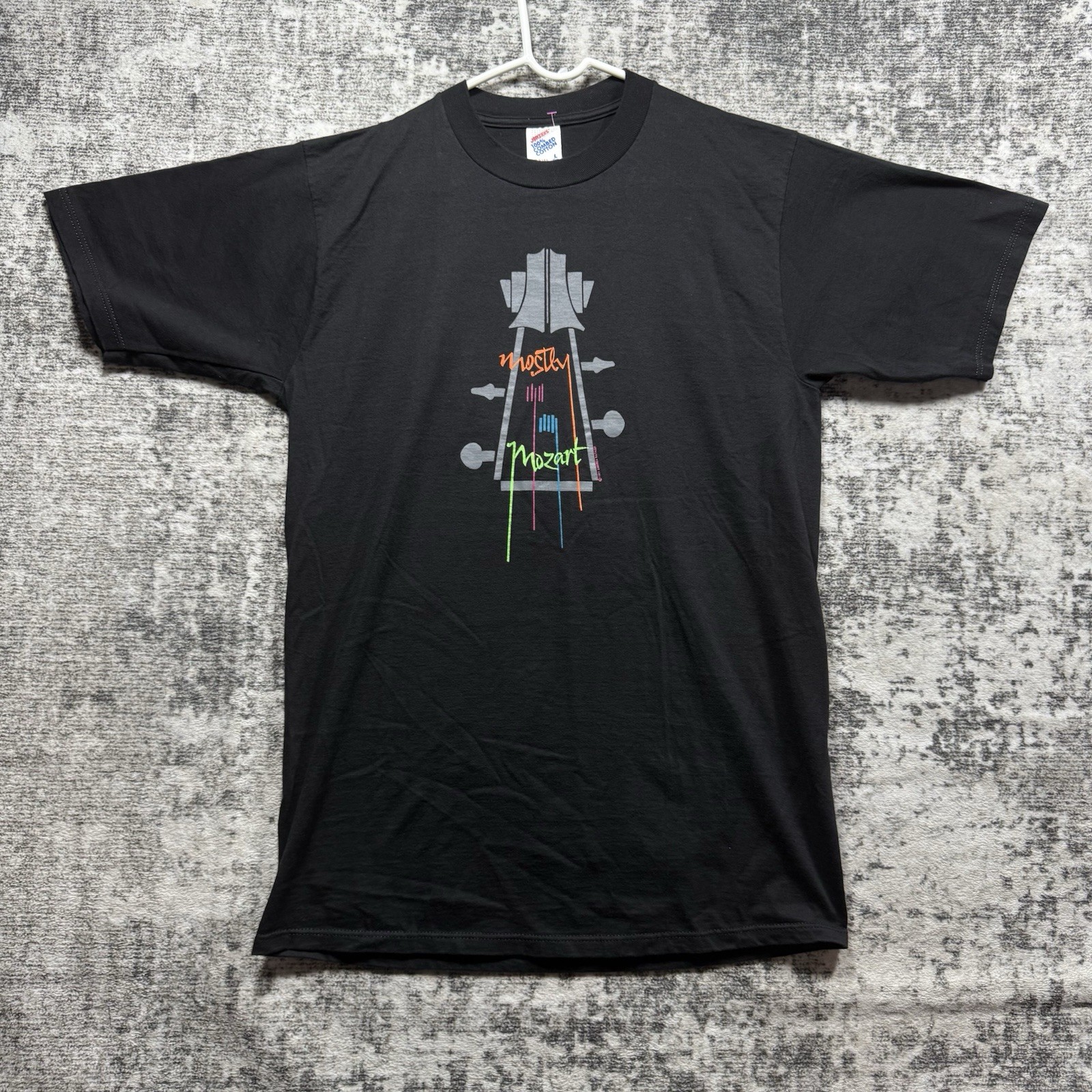 Vintage 90s Y2K Mostly Mozart Art Tee Shirt Mens Medium Unique Artist Composer gallery