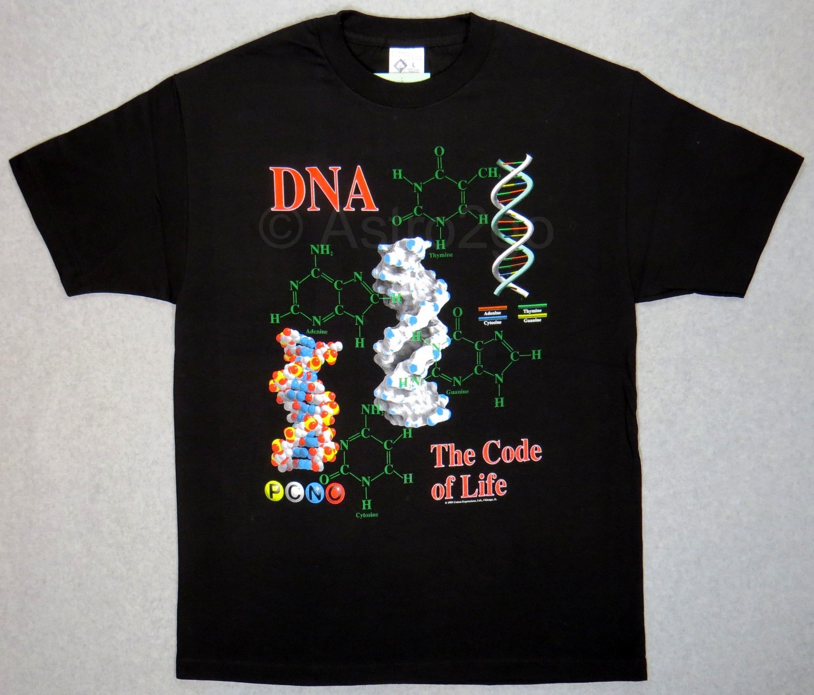 DNA-THE CODE OF LIFE--Genetics Chromosomes Helix Biology Science T shirt S-5XL gallery