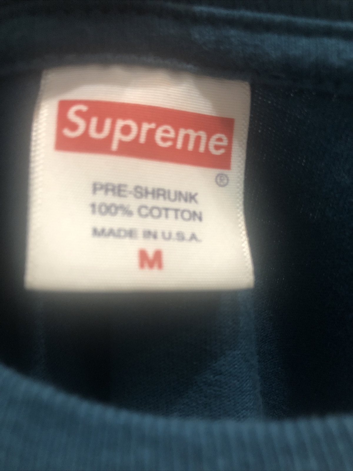 Supreme Independent Tee Slate Blue Size M FW17 100% Authentic SOLD OUT ITEM gallery