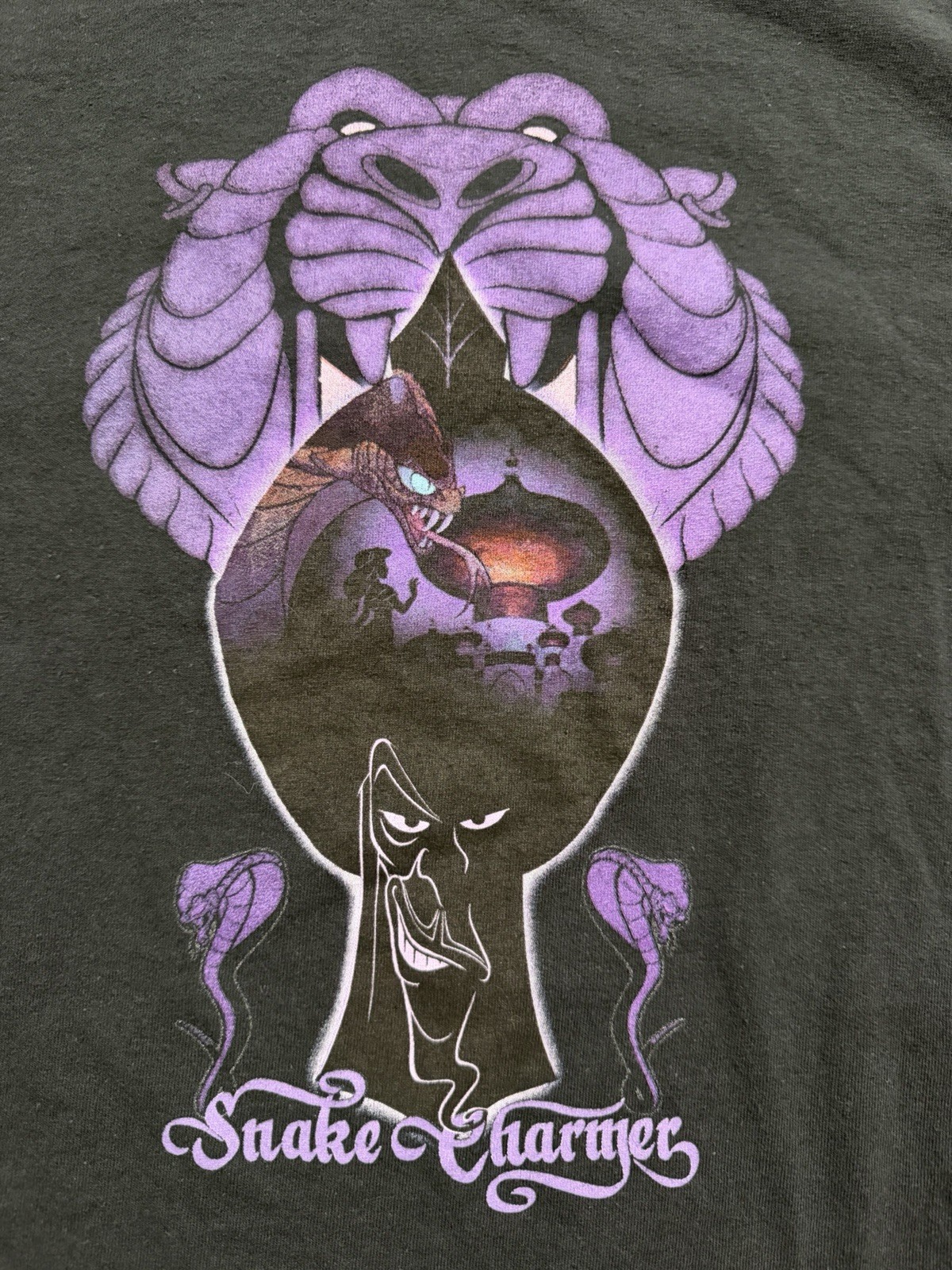 Disney Aladdin Movie Shirt Adult Medium Snake Charmer Jafar Cave Of Wonders gallery