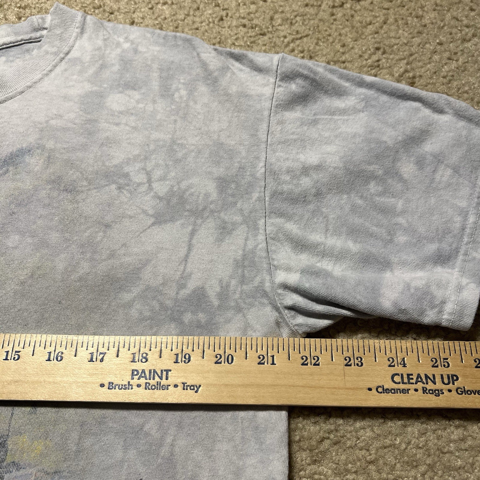 Vintage The Mountain Steam Locomotive Train T Shirt Mens Large Gray Tie Dye Y2K gallery