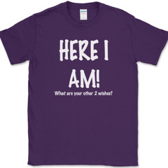 Here I Am What Are Your Other Two Wishes T-Shirt Funny Dating Humor Tee
