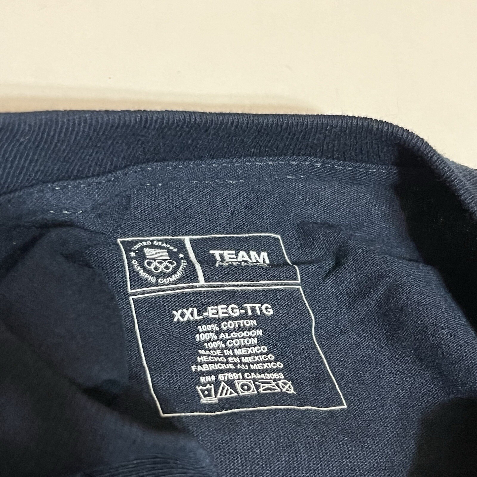 Team USA Road To Rio Olympics T Shirt Navy Blue 2016 Olympic Men’s XXL NWT gallery