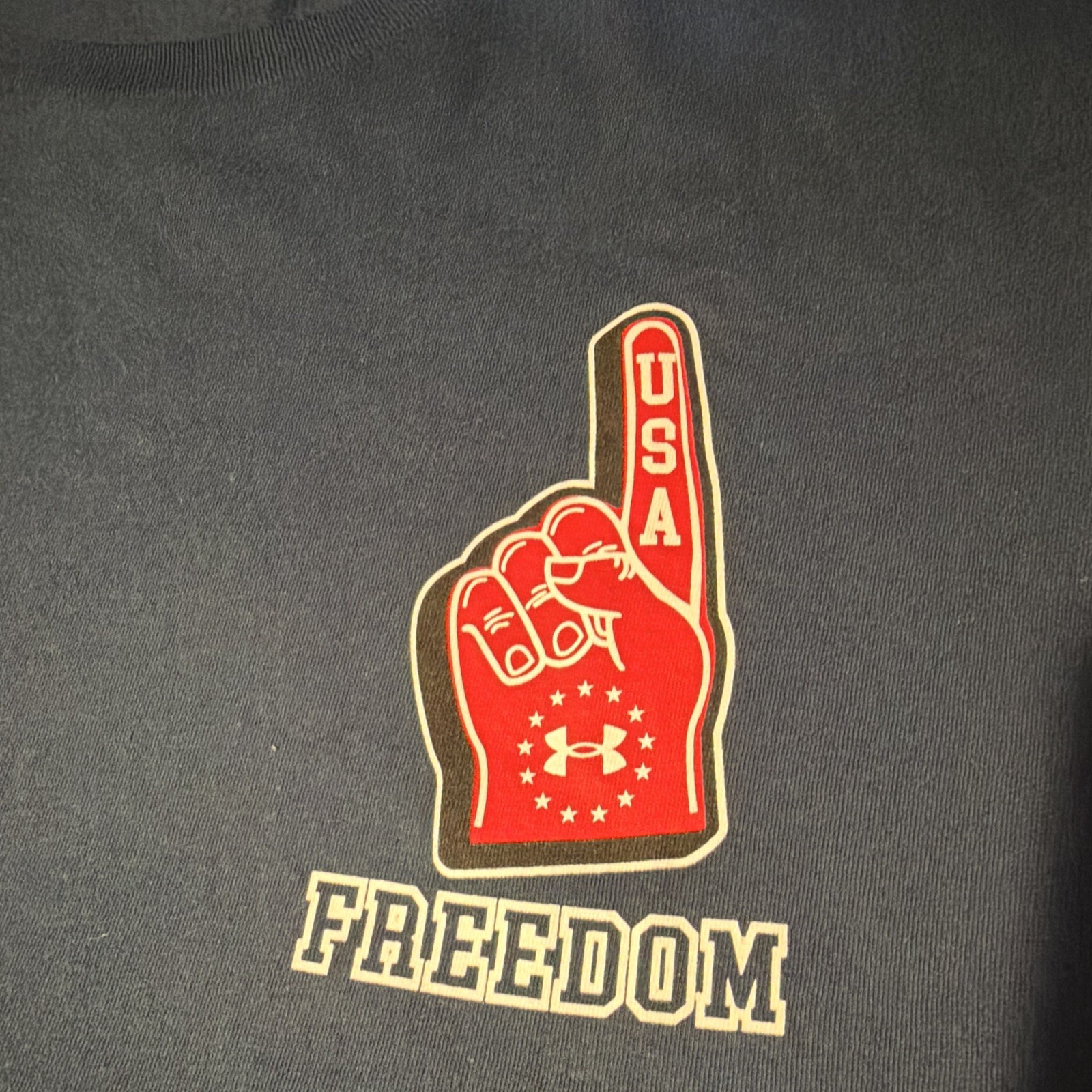 Under Armour American Pride USA Freedom Short Sleeve T-Shirt Blue Sz XL gallery