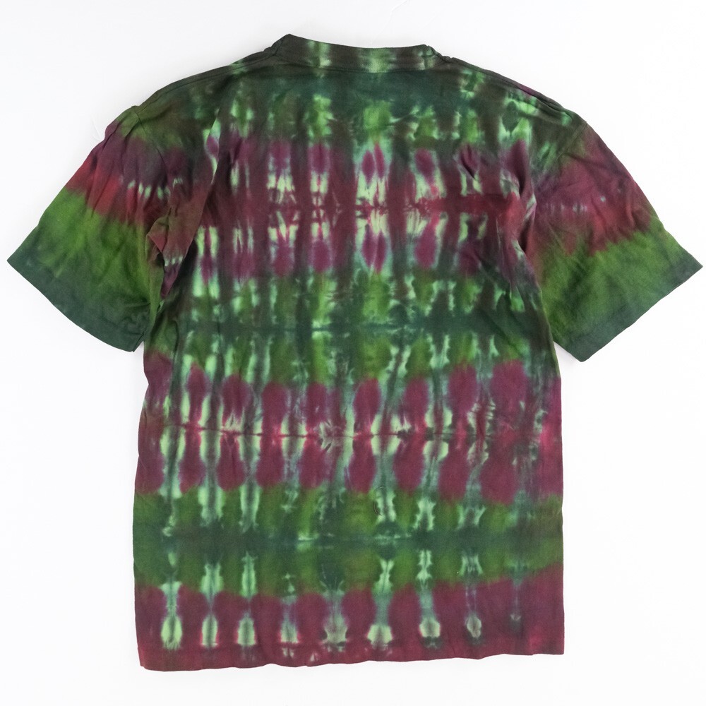 NWOT Single Stitch T-Shirt Blank Hand Tie Dyed Wheel Multi S/S Hering Sz. M 38' gallery