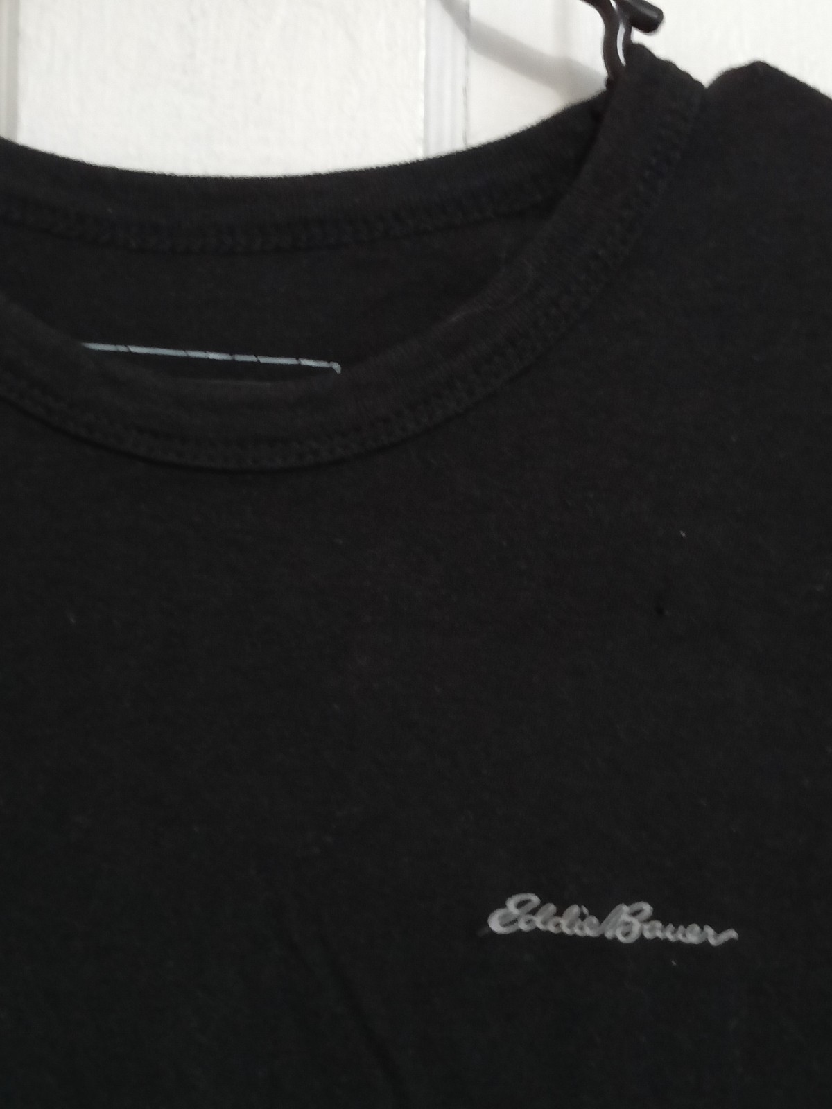 Eddie Bauer Mens Black Short Sleeve T-shirt Size L Tee 5d gallery