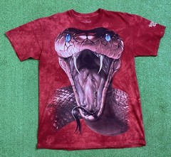 Vintage Rainforest Cafe Red Mamba Tie Dye T Shirt Mens Large The Mountain 2013