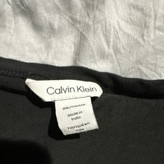 Calvin Klein Men’s Colorblock Crew Neck Logo T-Shirt Short Sleeve XXL Black/Gray