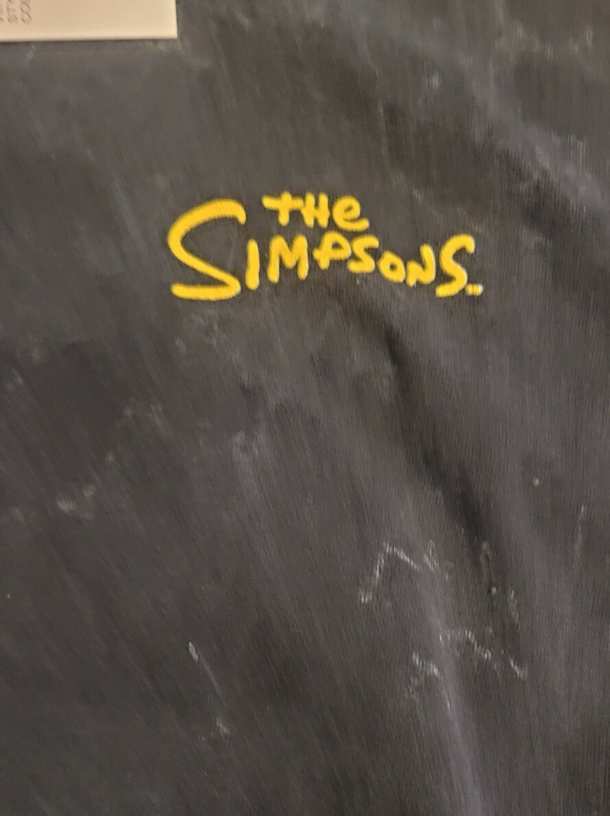 Men's The Simpsons Devilish Bart Simpson Size L Black T-Shirt 100% Cotton NWT gallery
