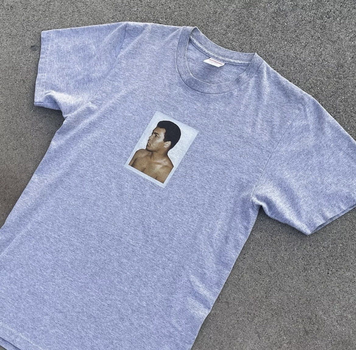 SS16 Supreme Andy Warhol Muhammad Ali grey T-shirt size Small gallery
