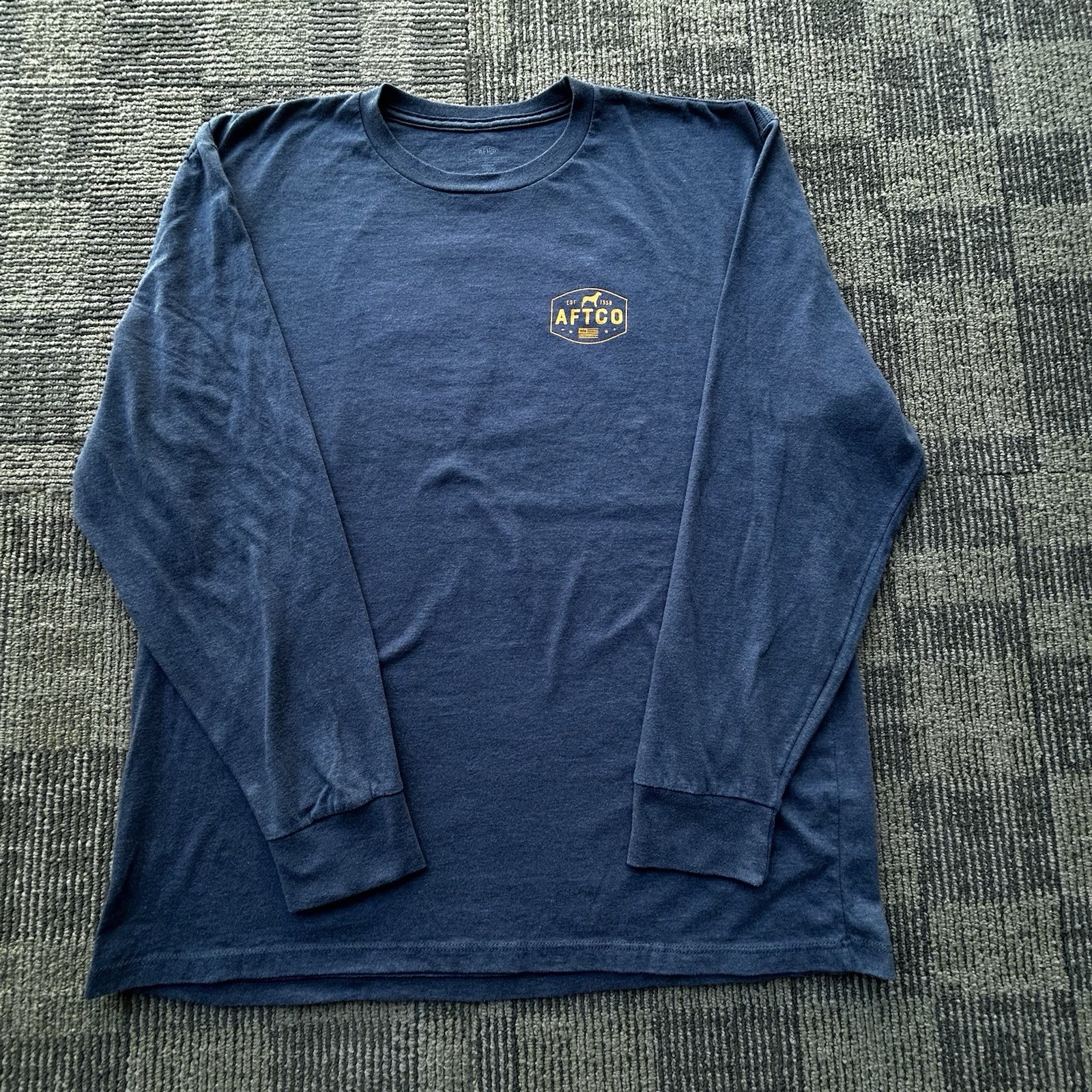 Aftco Best Friend Blue long sleeve T-shirt Mens Size XL gallery