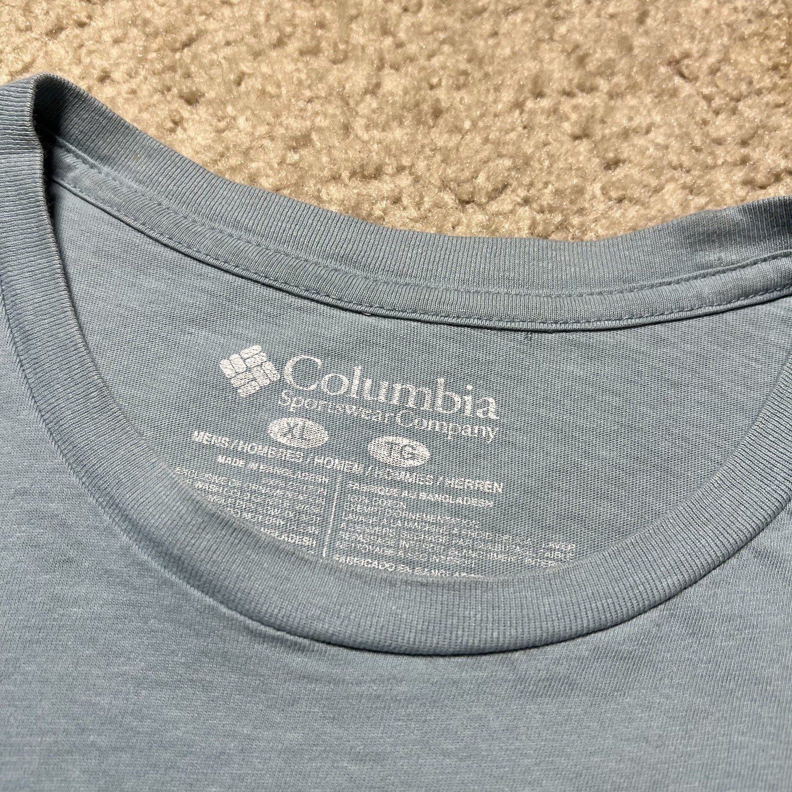 Columbia Yosemite National Park T Shirt Mens XL Blue Outdoor Cotton Graphic gallery