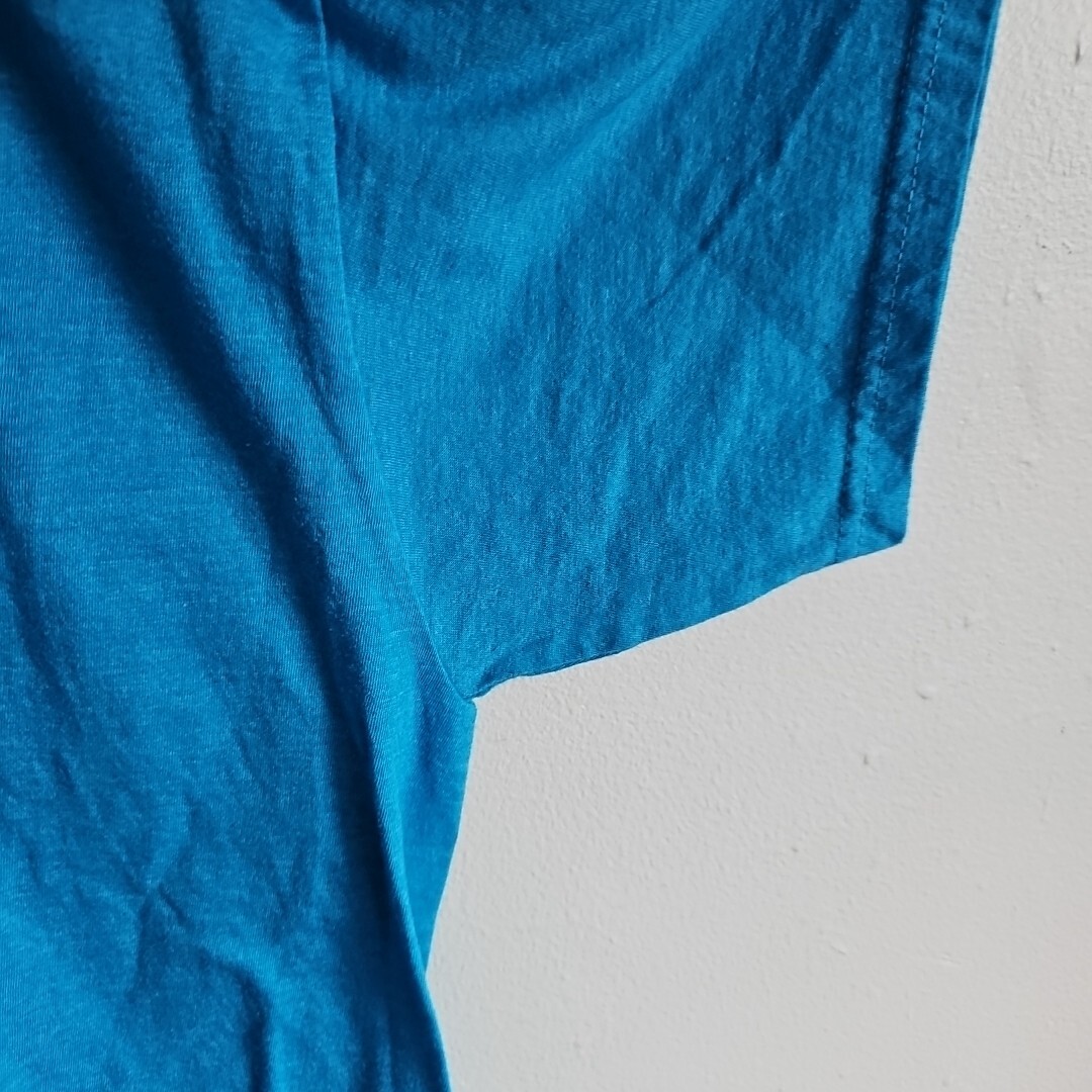Quiksilver Blue and Black Size Unisex Large Short Sleeve Shirt with Chest Hit gallery