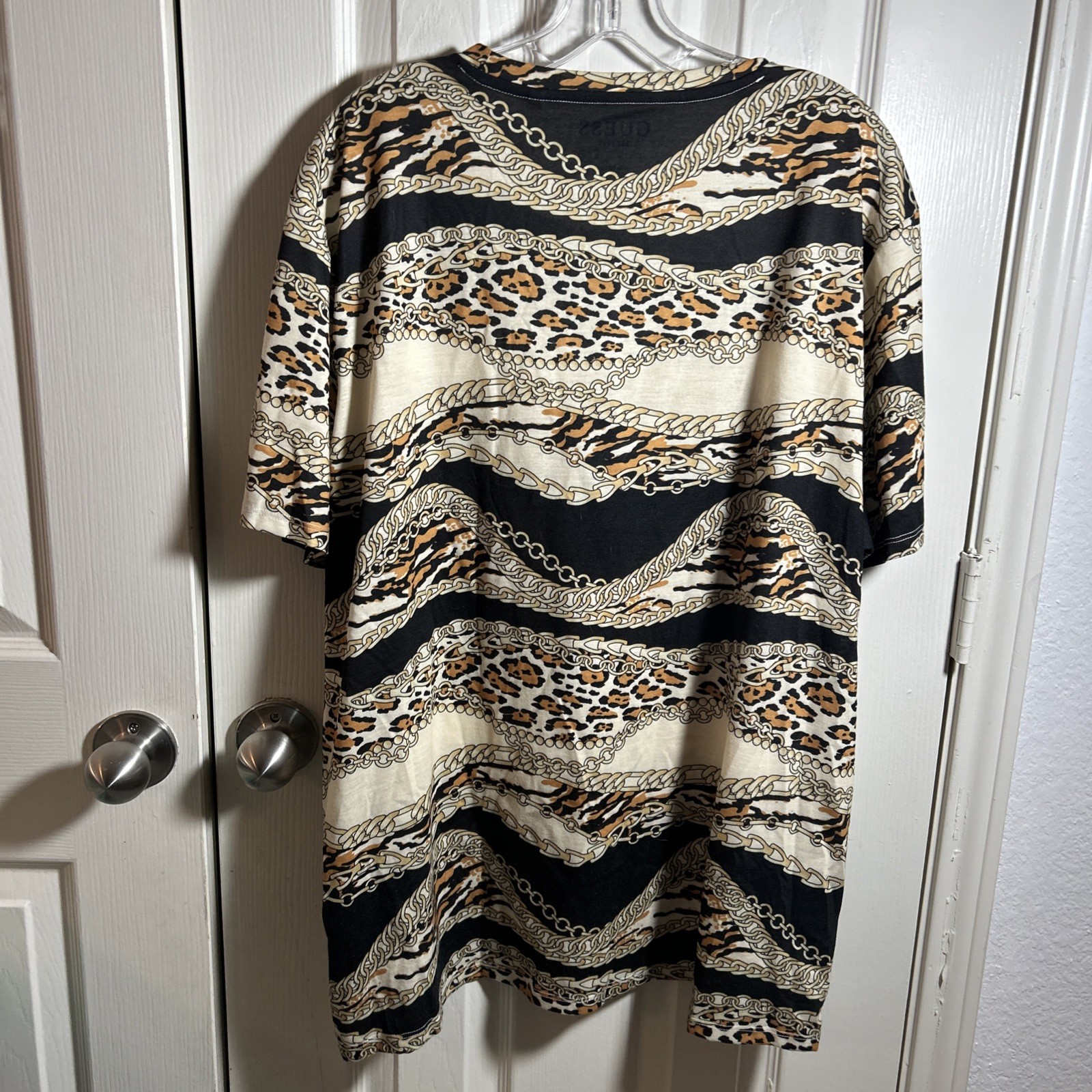 Guess 2XL Mens 2 Beige Eco Animal Print Tee Shirt gallery