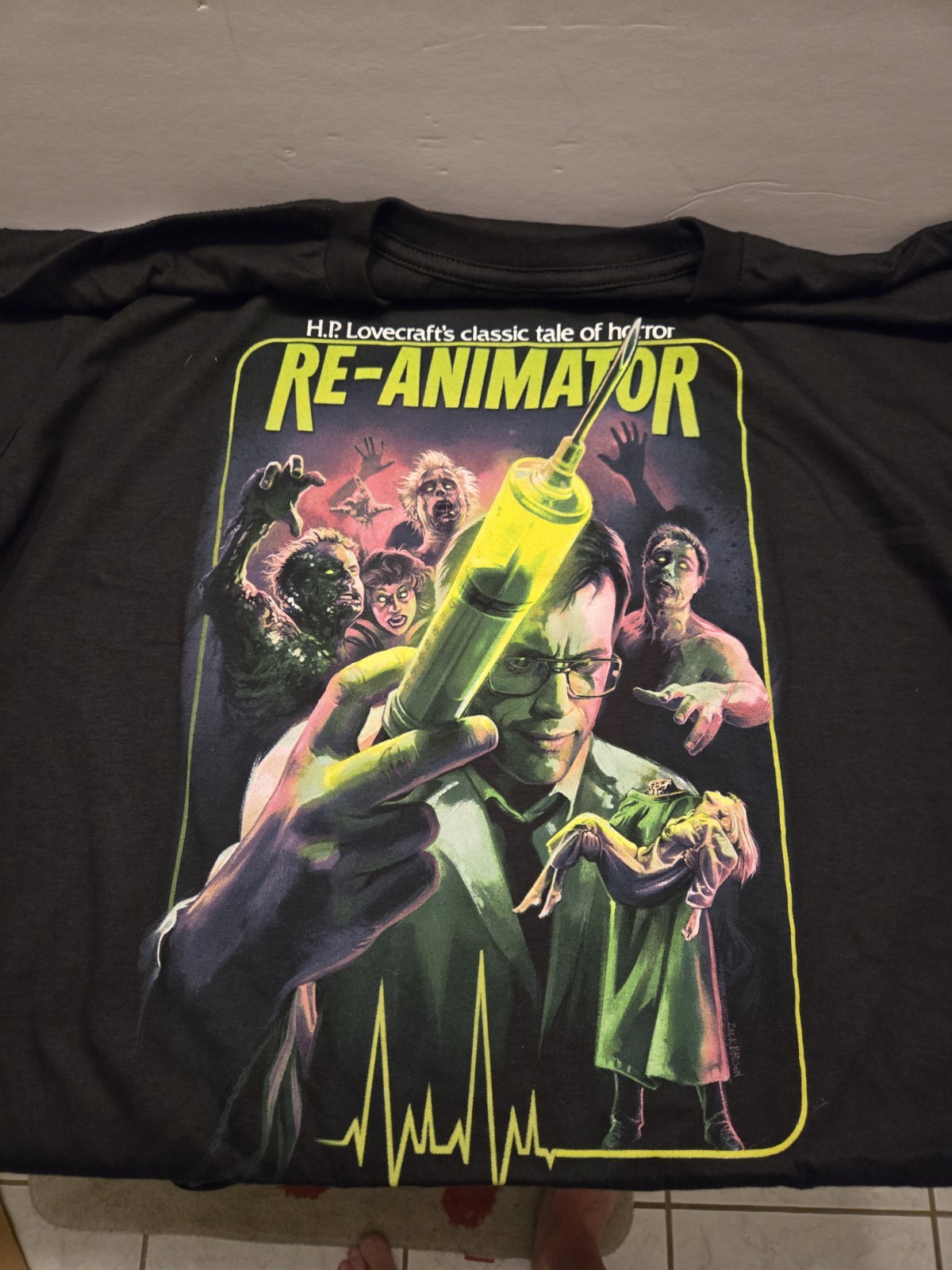 ReAnimator 40th Anniversary Bundle Set Fright Rags Shirt XL VHS Box MIB OG Owner gallery