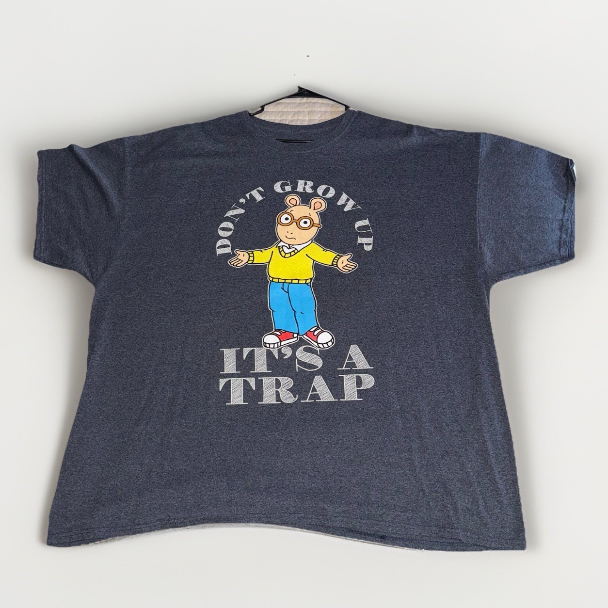 Arthur Pbs kids TV Show Don't Grow Up It's A Trap T-Shirt 4XL Graphic Tee gallery