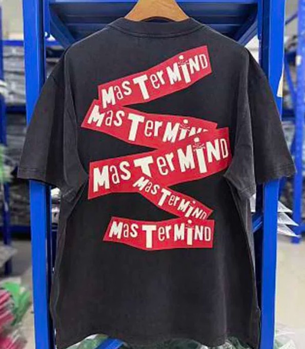 Men Summer Mastermind High Street Skull Printed Short sleeved T-shirt gallery