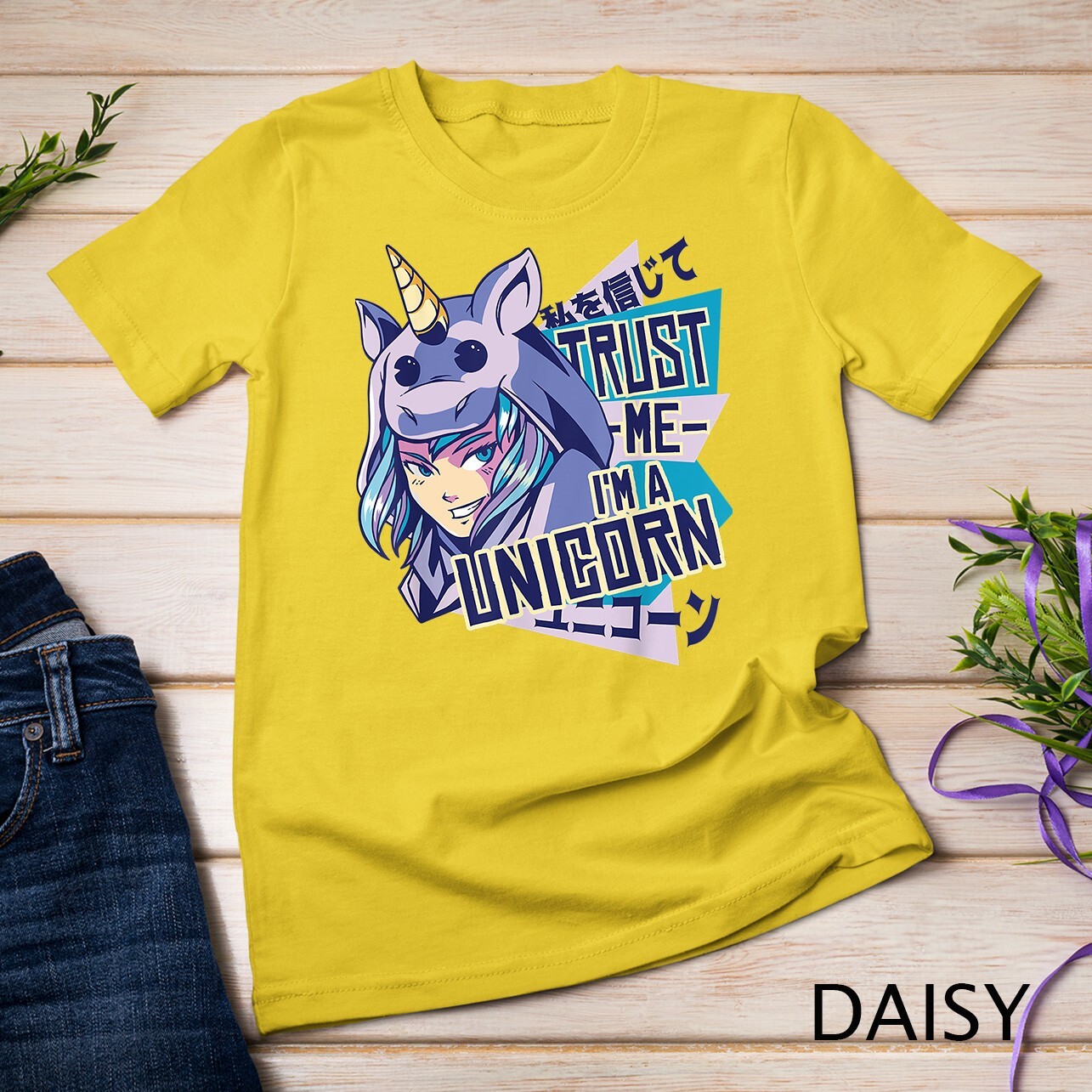Trust me I'm a unicorn Funny Anime Unicorn Design T-Shirt Unisex T-shirt gallery