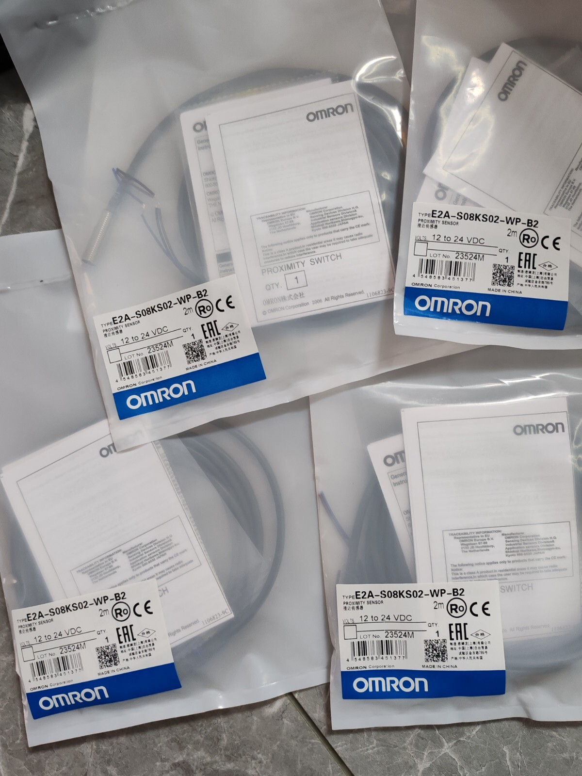 NEW Original Proximity Sensor E2A-S08KS02-WP-B2 with 2m Cable 90 day warranty