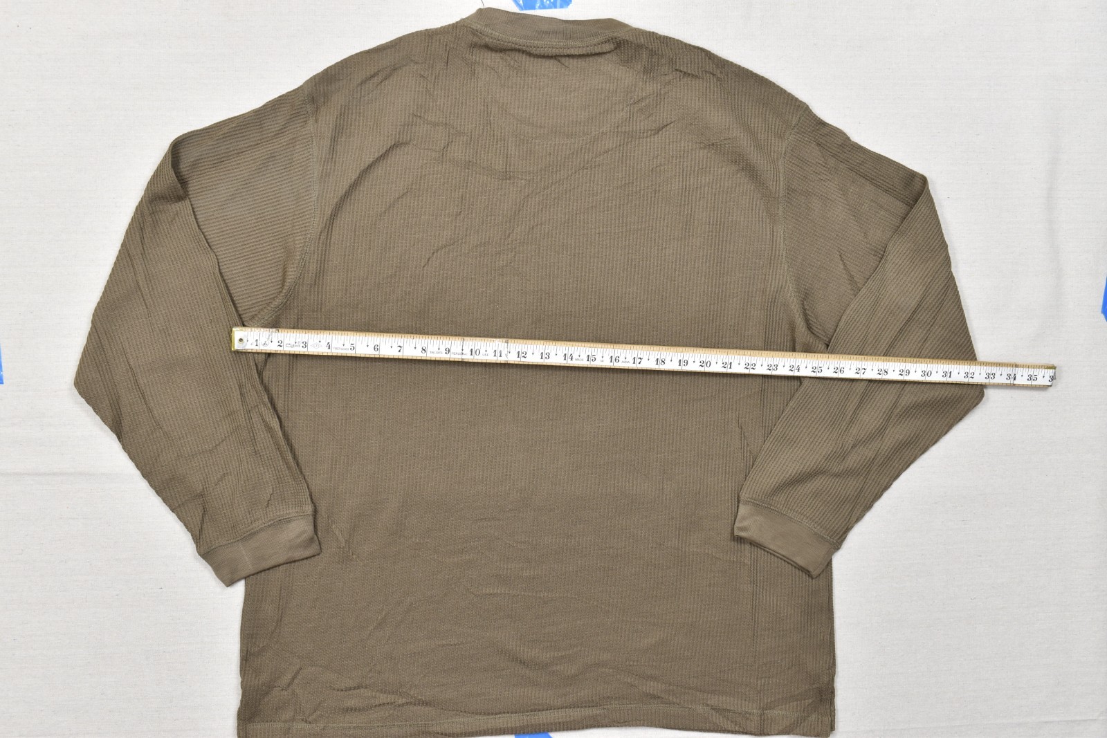 Alpine Lakes Men's XX-Large Brown Waffle Knit Performance Long Sleeve Tee Shirt gallery