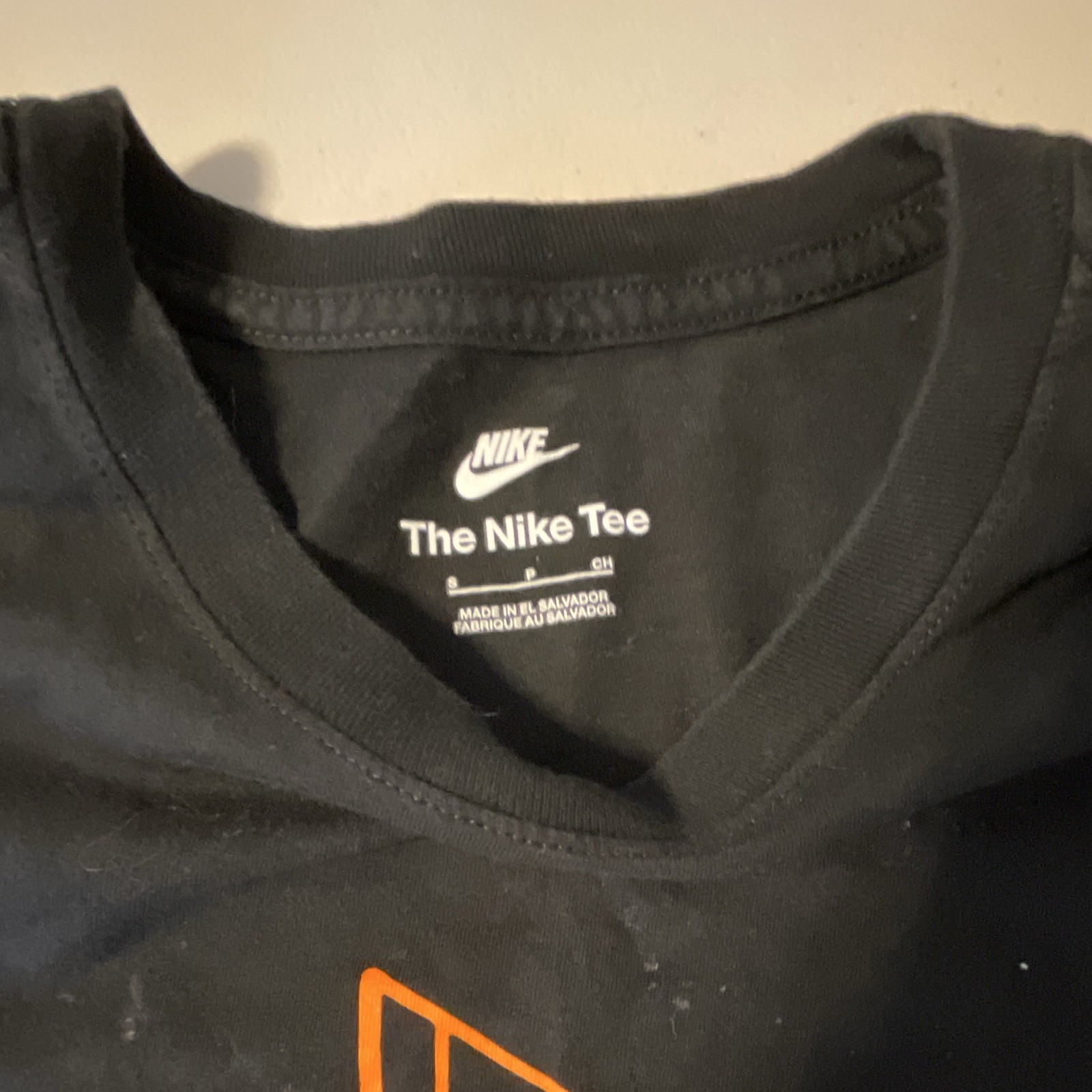 Nike The Nike Tee Men’s S Black/Orange Basketball Graphic Cotton Jersey Tee gallery