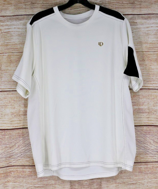 Pearl Izumi Select Series Cycling Jersey Men’s XL White Black Short Sleeve Shirt