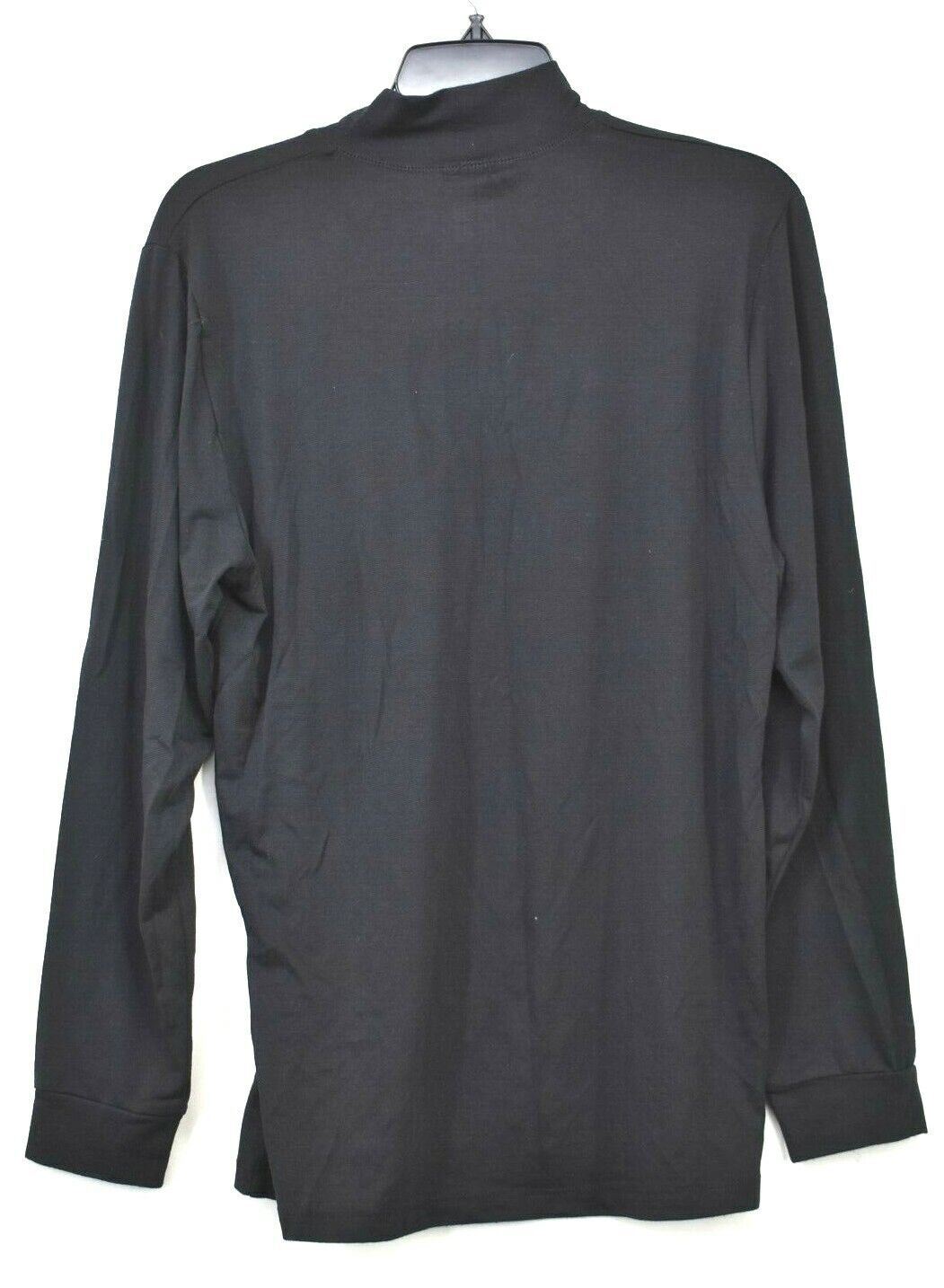 32 Degrees Heat Mens Black High Neck Stretch Comfort-Fit Long Sleeve T-Shirt M gallery